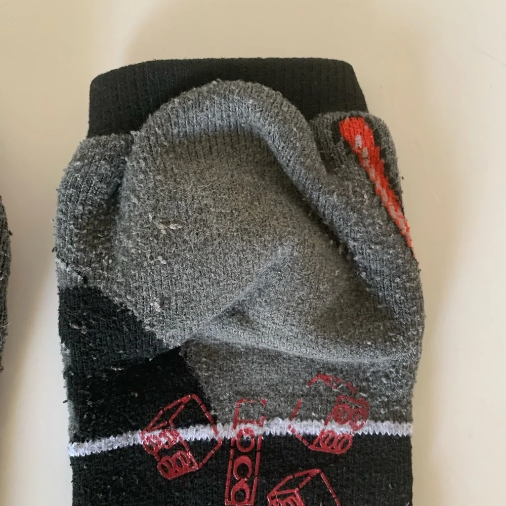 Lego Star Wars No Show Slipper Socks Darth Vader Black White Red